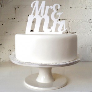 Cake topper romántico Mr & Mrs 