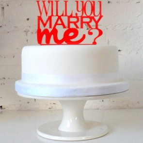 Cake topper para pastel ¿te quieres casar conmigo? 