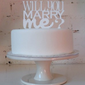 Cake topper para pastel ¿te quieres casar conmigo? 