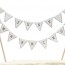 Cake topper banderines Just Married